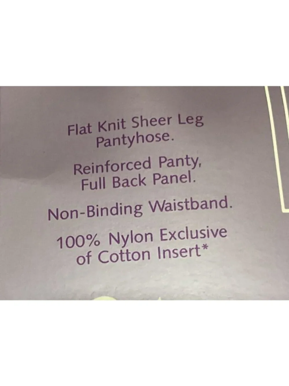 Vtg NWT Gloria Vanderbilt Daysheer Sandalfoot Pantyhose Size E Navy & Taupe